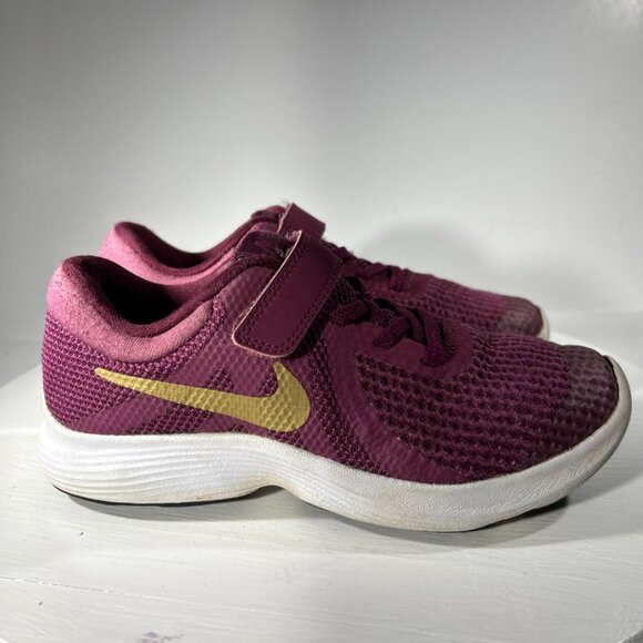 Nike Revolution 4 Kids Girls Youth Size 1.5 1.5Y Running Shoes Purple Sneakers - Picture 5 of 12